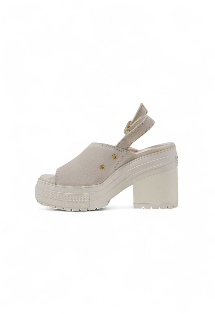 Converse Beige Suede Leather High Heel Pumps