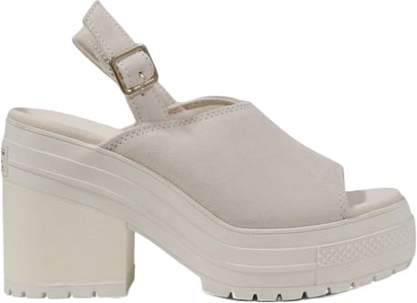 Converse Beige Suede Leather High Heel Pumps