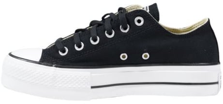 Converse Black Fabric Platform Sneakers