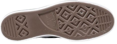 Converse Black Fabric Platform Sneakers