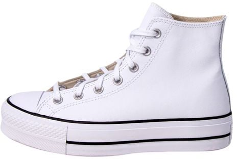 Converse White Polyethylene Platform Sneakers