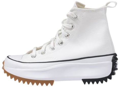 Converse White Fabric High Top Sneakers