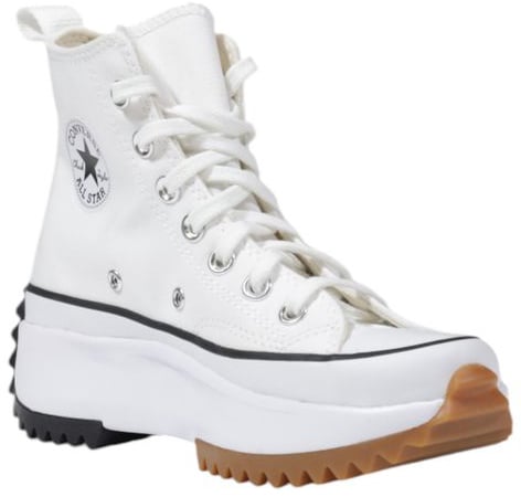 Converse White Fabric High Top Sneakers