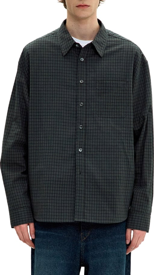 Camicia Seersucker Verde