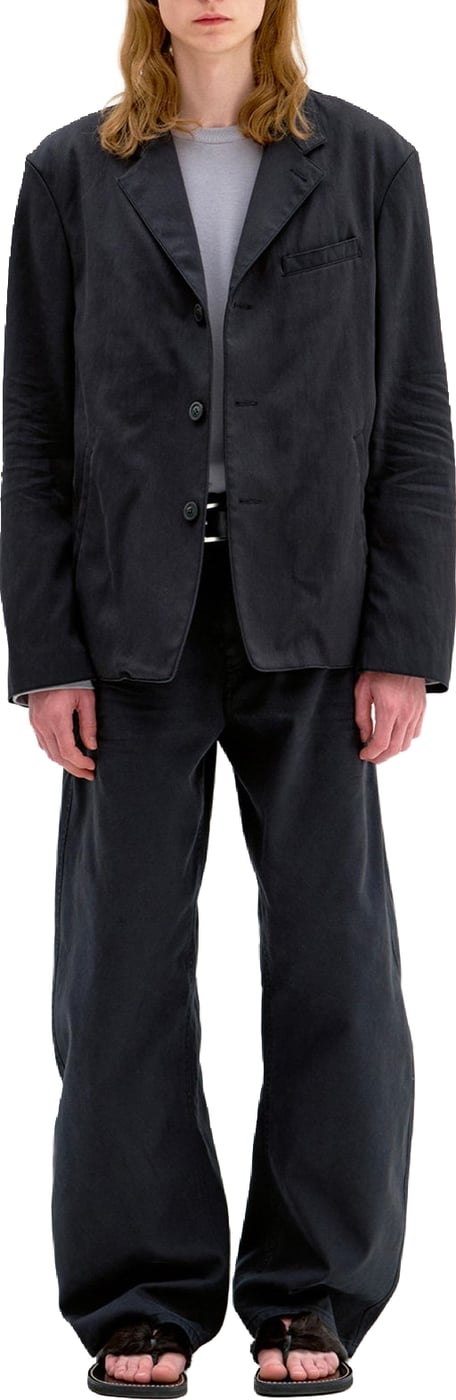Pantaloni Deep Curved Jumbo Washed Nero