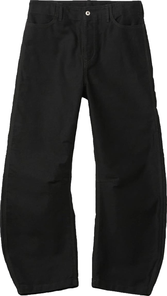 Pantaloni Deep Curved Jumbo Washed Nero