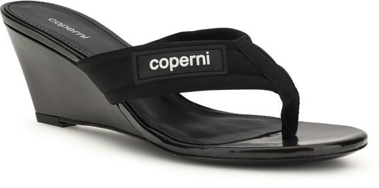 Coperni Black Polyamide Wedge Sandals