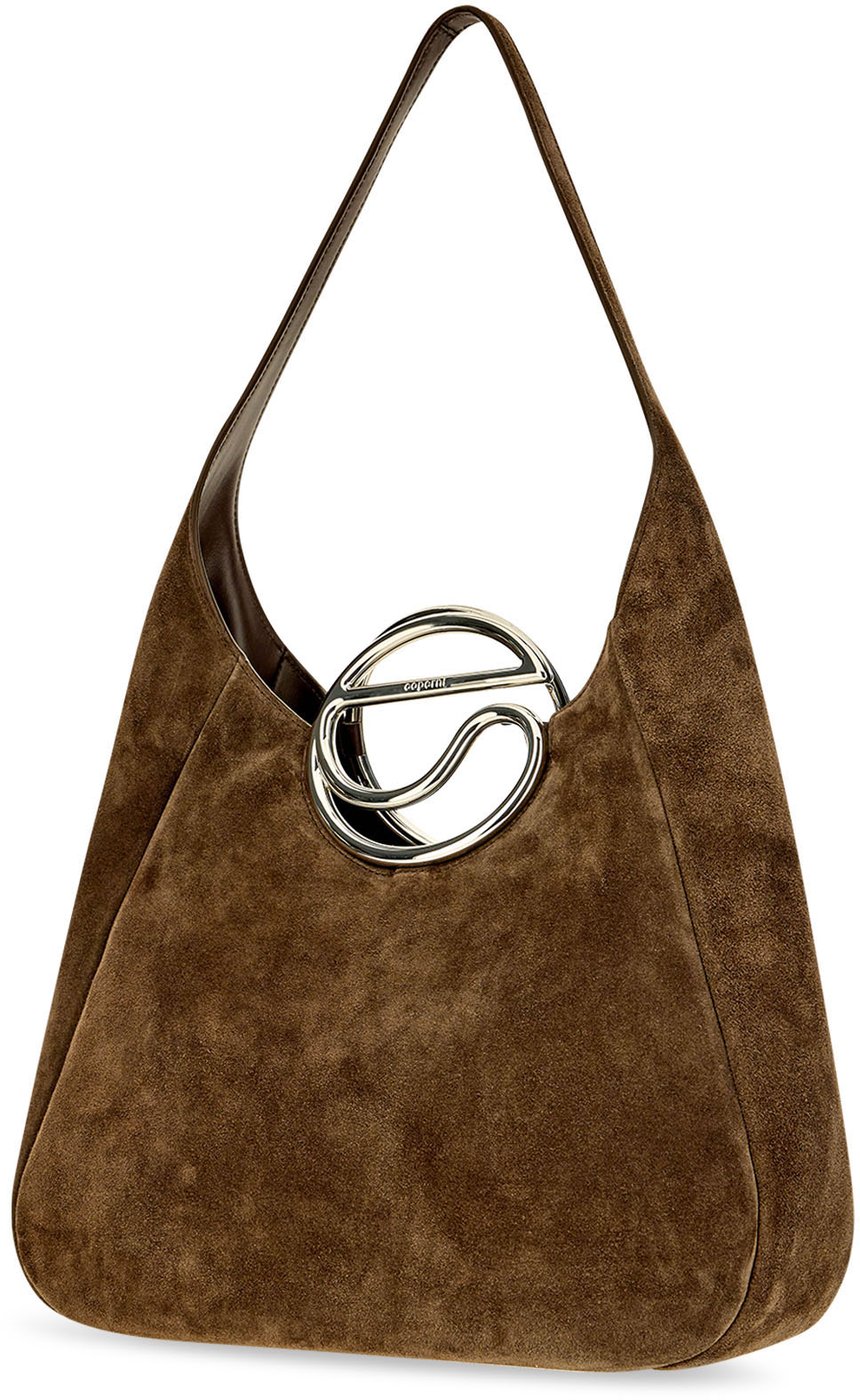 Coperni Dark brown suede shoulder bag
