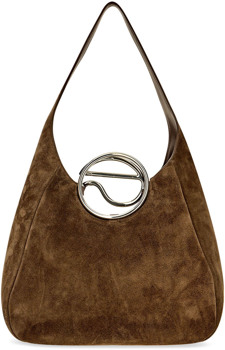Coperni Dark brown suede shoulder bag