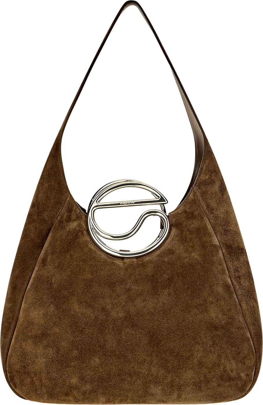 Coperni Dark brown suede shoulder bag