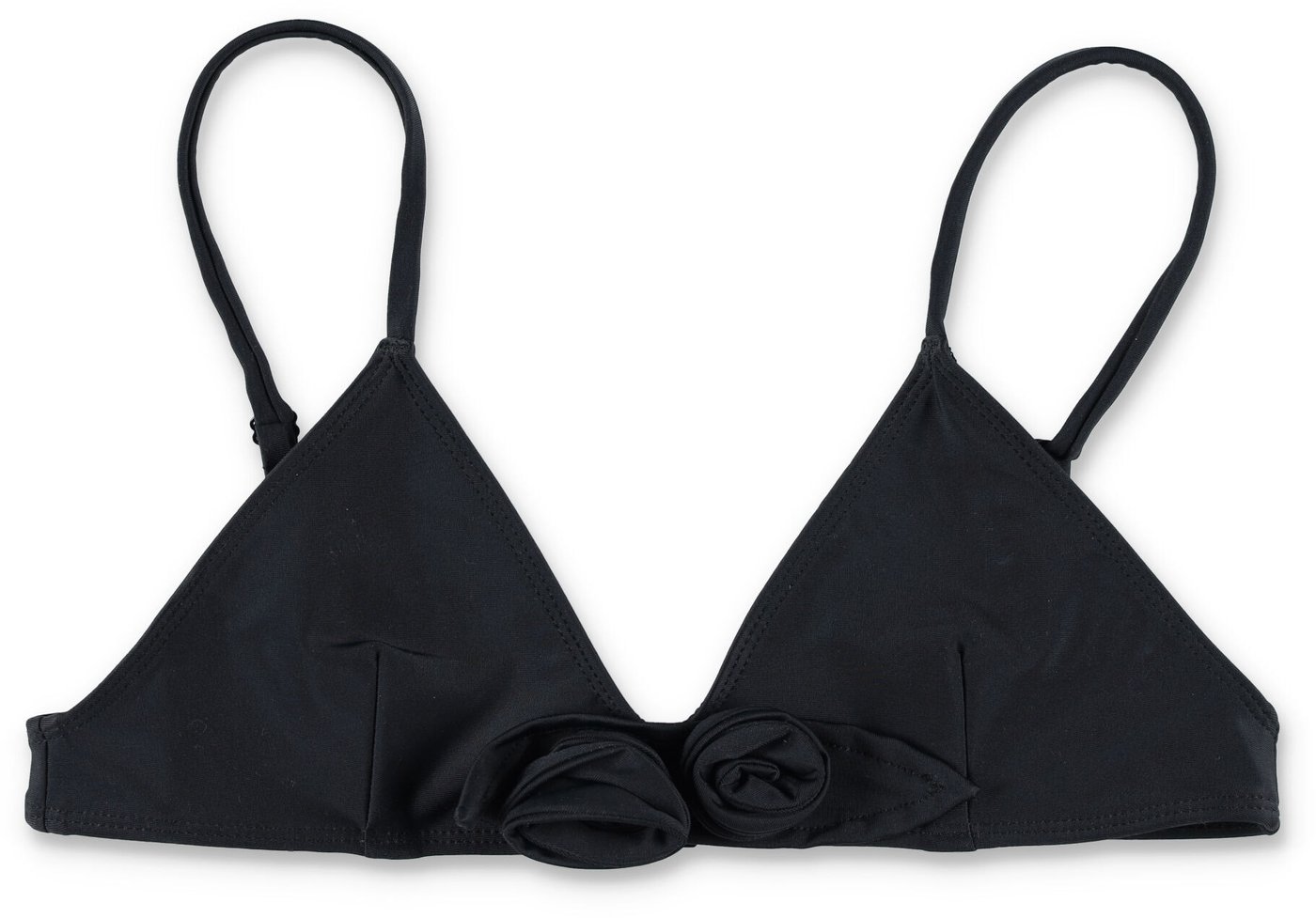 Flower Bikini Top Nero