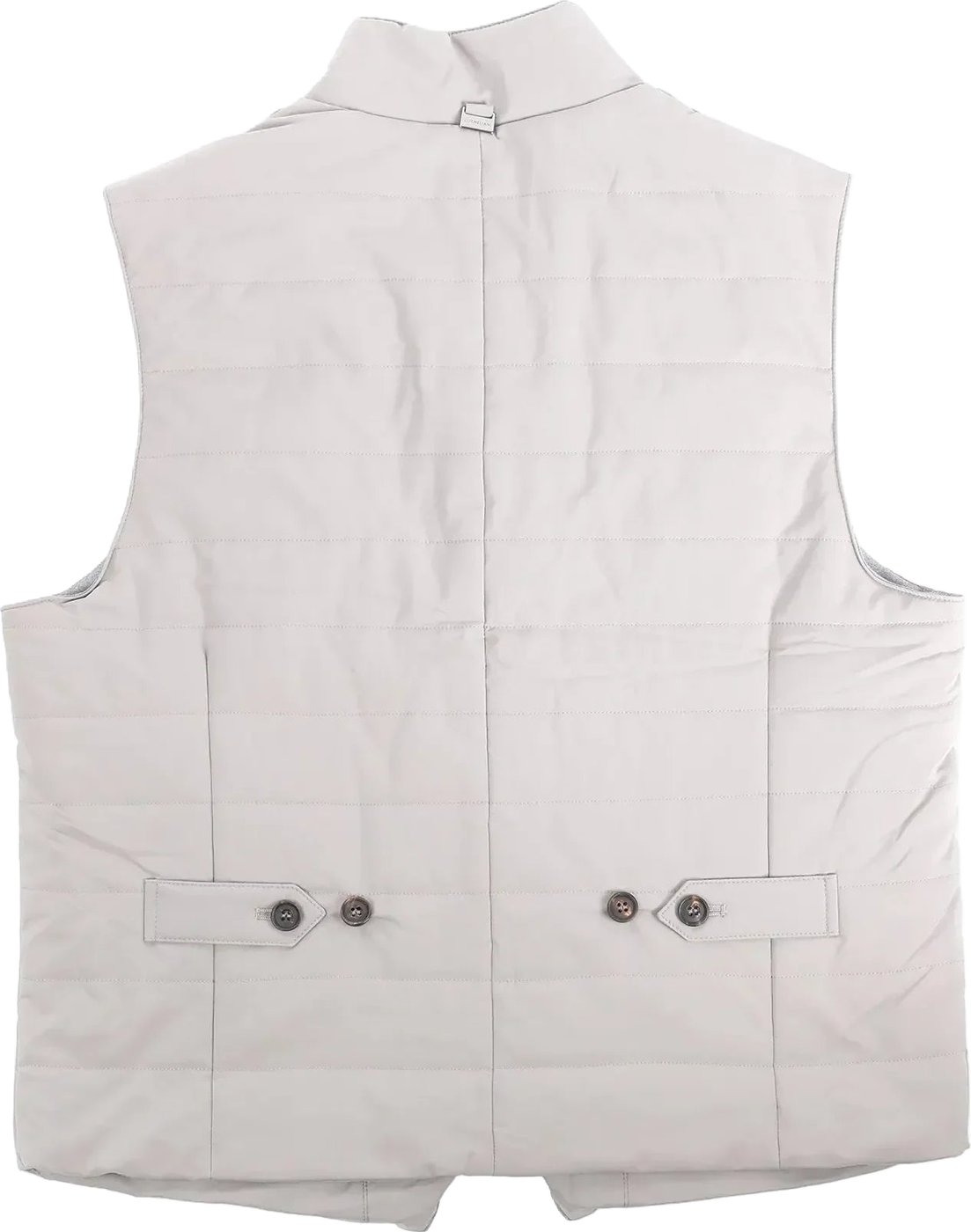 Corneliani Zip Gilet in Gray, Size 50 IT