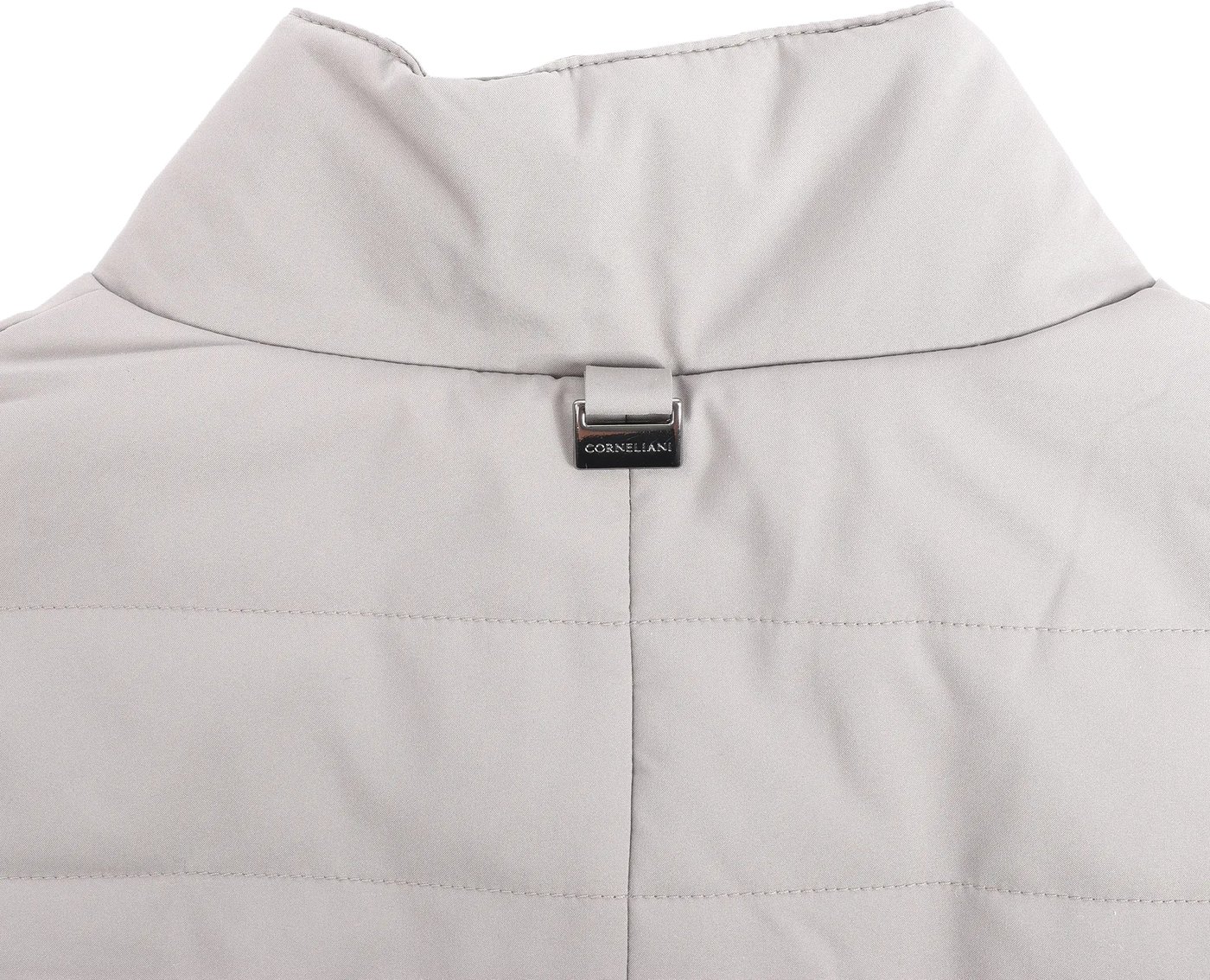 Corneliani Zip Gilet in Gray, Size 50 IT