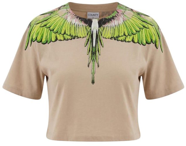County of Milan Beige Cotton T-Shirt