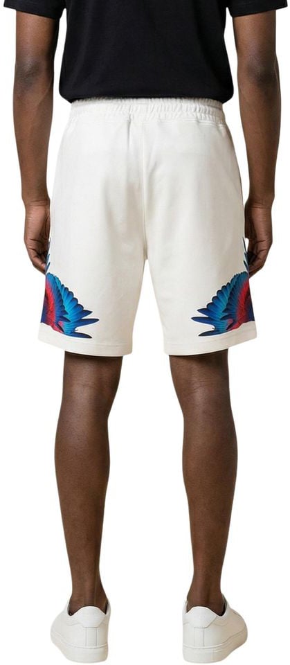 County of Milan Cream Cotton Bermuda Shorts