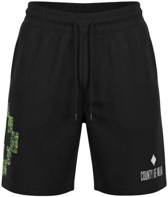 County of Milan Black Cotton Bermuda Shorts