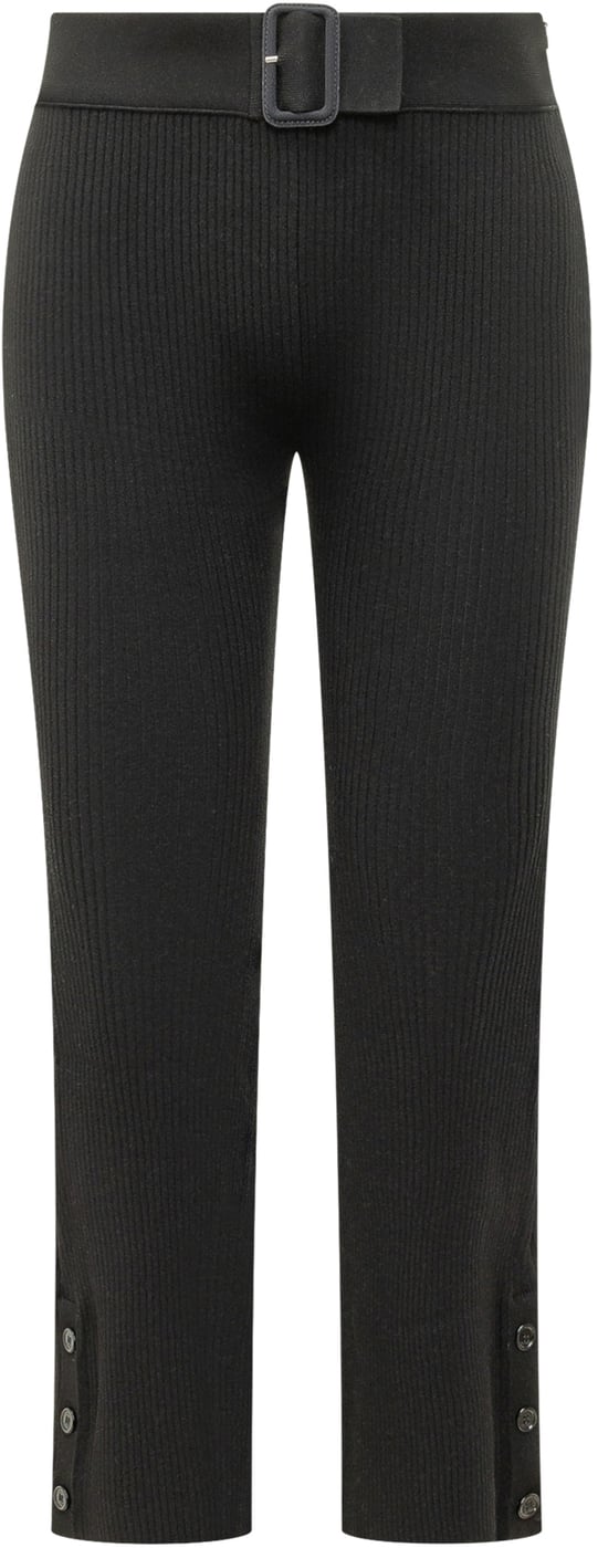 Pantaloni Capri In Maglia Con Fibbia