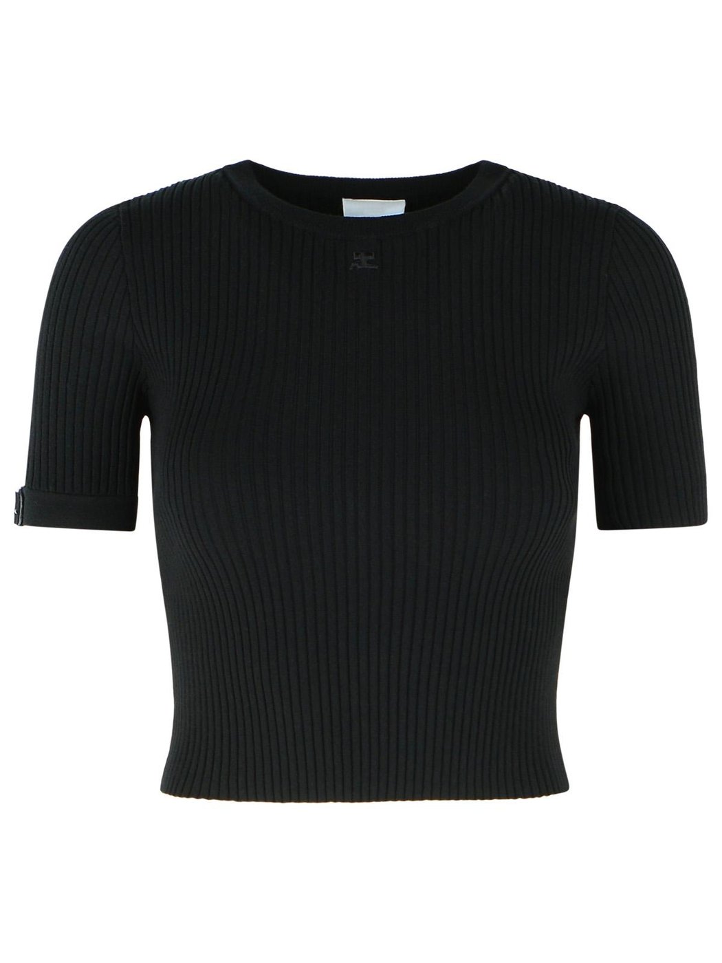 Black Viscose Blend T-Shirt