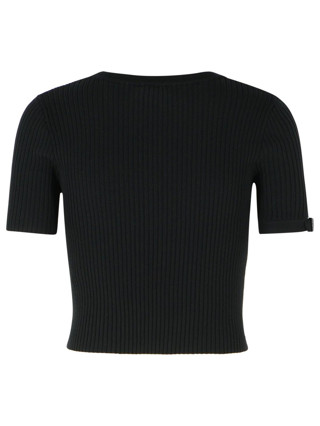 Black Viscose Blend T-Shirt