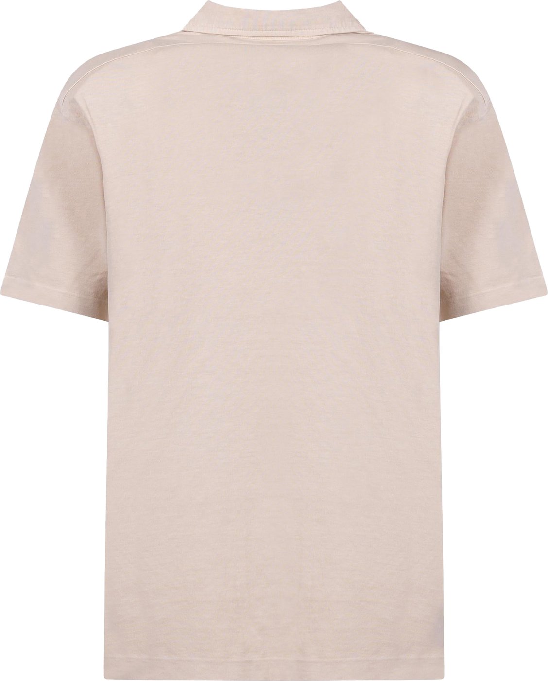 polo beige logo rits