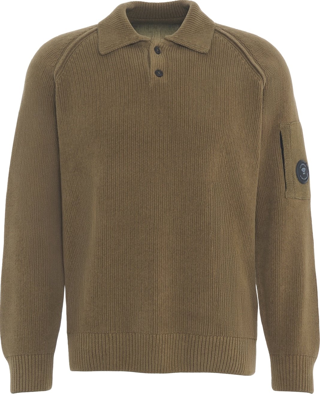 Cotton polo sweater