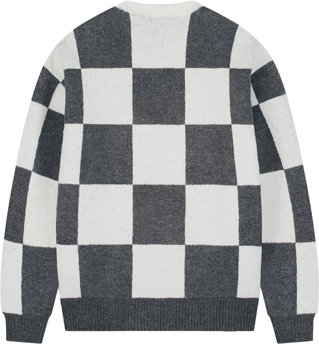 Croyez Checkered Knit Sweater