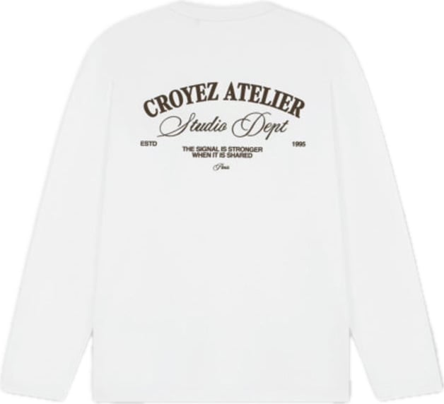 Croyez Studio Dept Longsleeve T-Shirt White