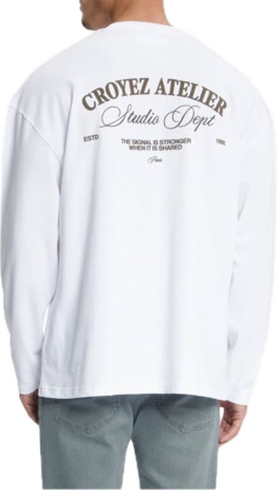 Croyez Studio Dept Longsleeve T-Shirt White