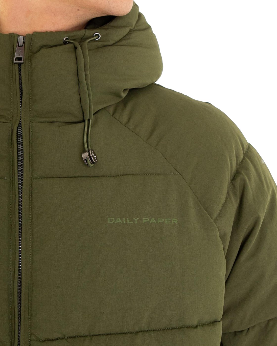 Heren Relaxed Puffer Groen