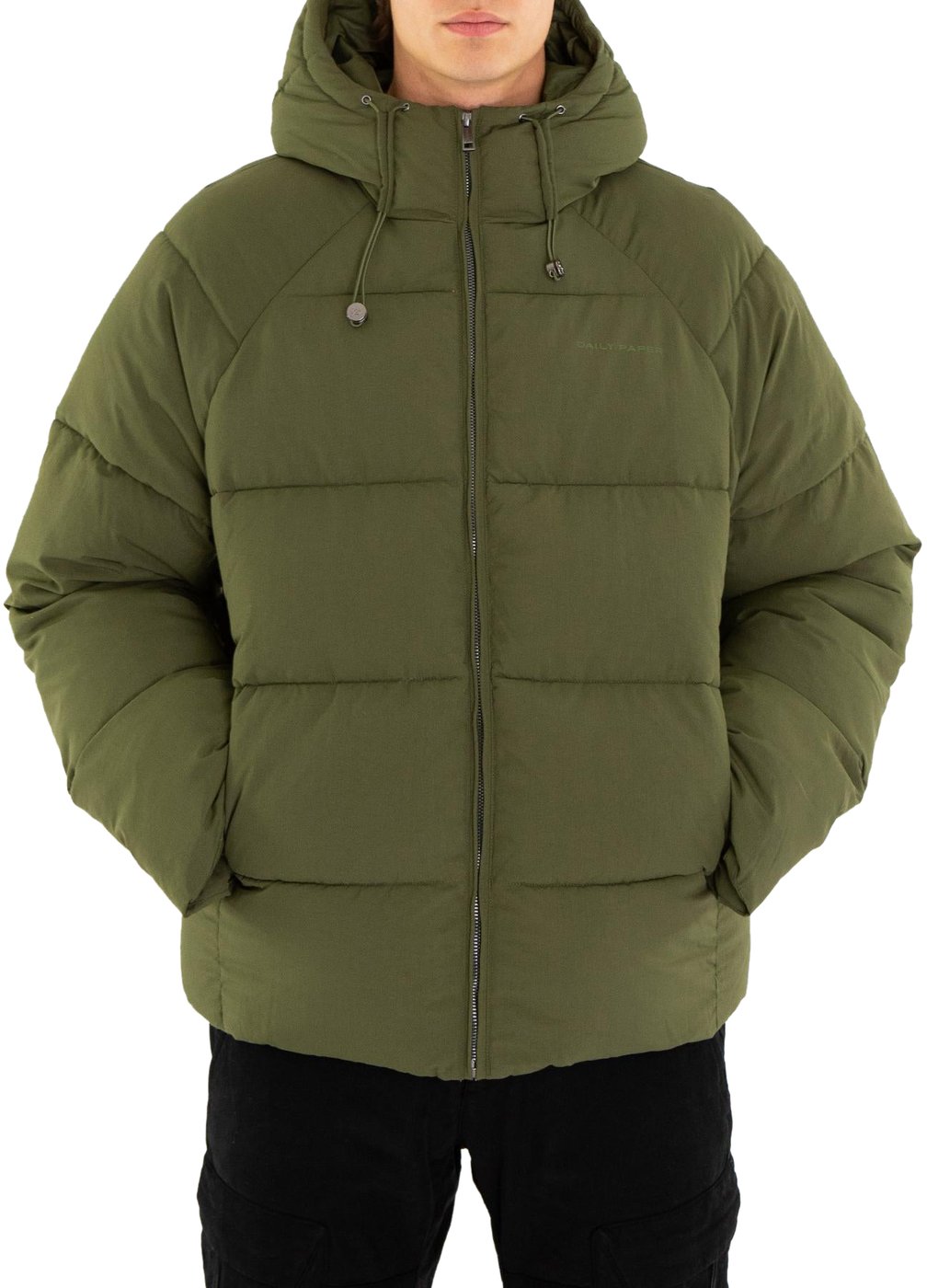 Heren Relaxed Puffer Groen