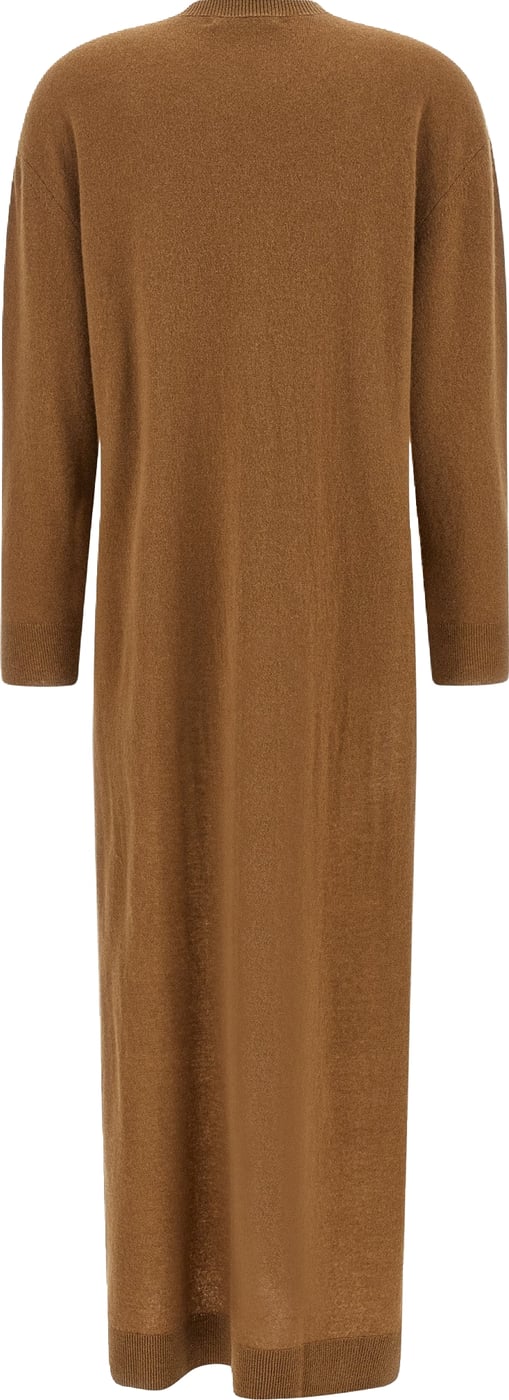 Darkpark Beige Merino Wool Cardigan