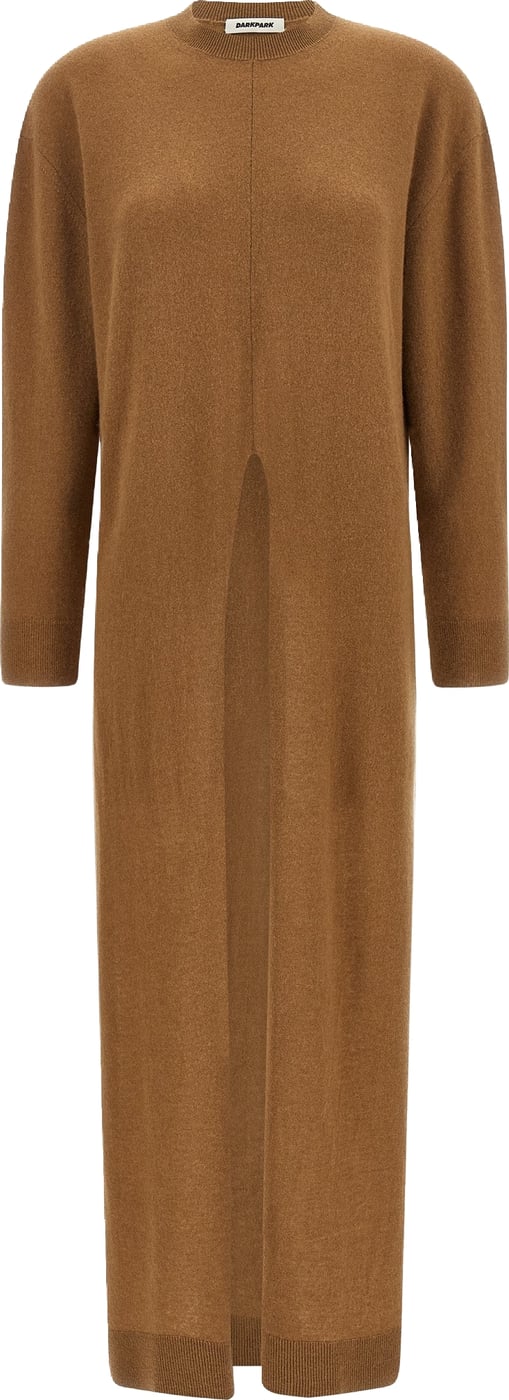 Darkpark Beige Merino Wool Cardigan