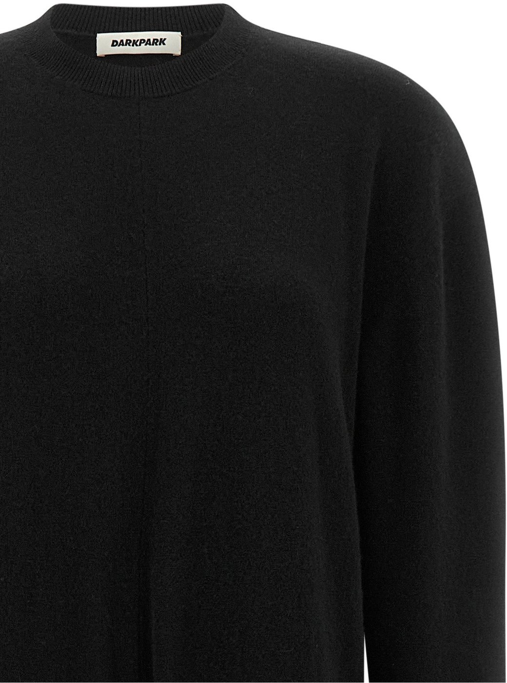 Darkpark Black Merino Wool Casual Dress