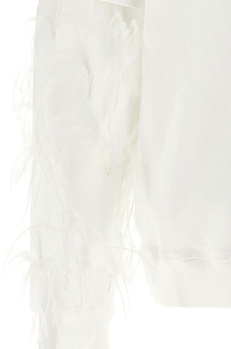 Darkpark White Cotton Sweatshirt