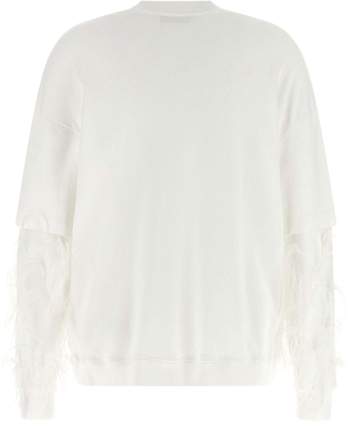 Darkpark White Cotton Sweatshirt