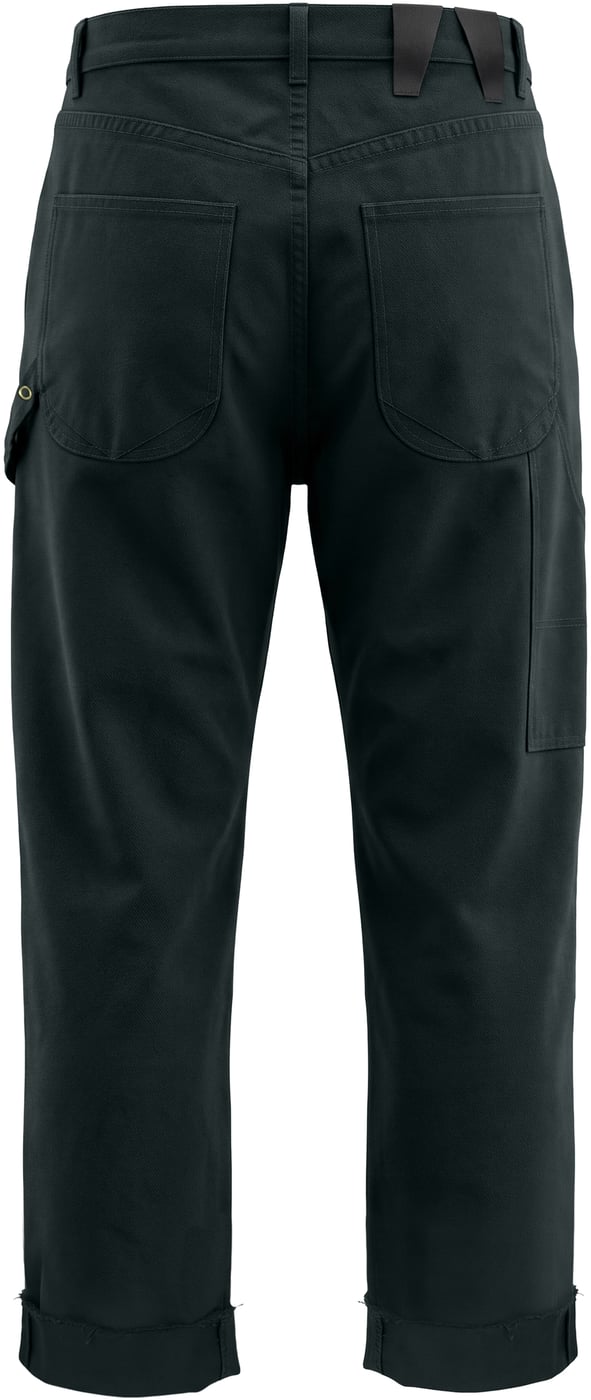 Wide-leg cotton pants