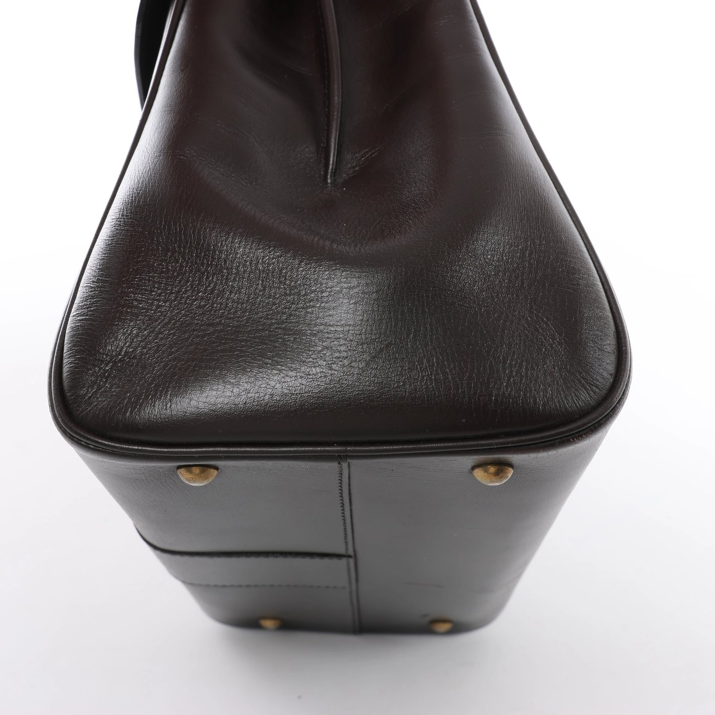 Delvaux Brillant MM Leather Handbag in Brown