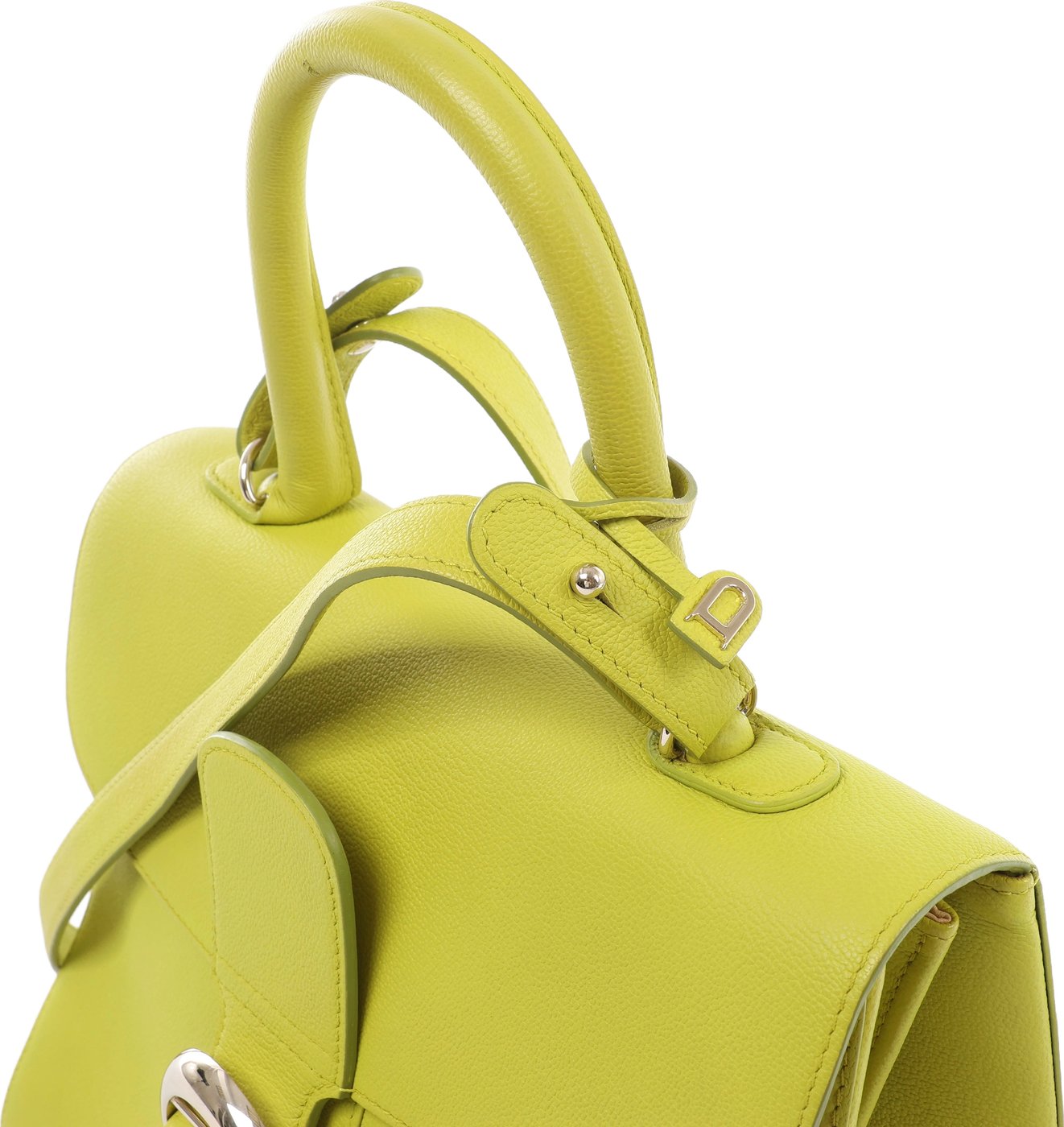Delvaux Brillant MM Leather 2Way Handbag in Green