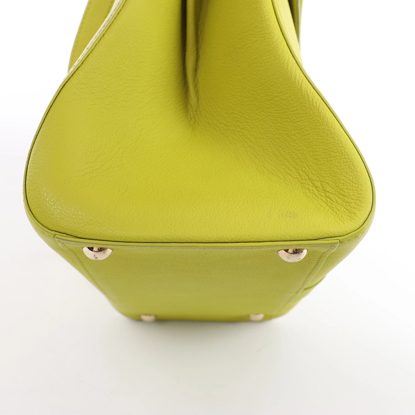 Delvaux Brillant MM Leather 2Way Handbag in Green