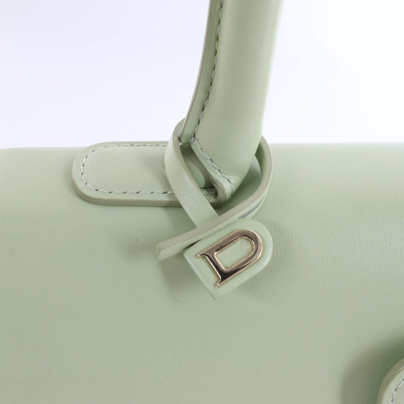 Delvaux Brillant MM Leather 2Way Handbag in Green