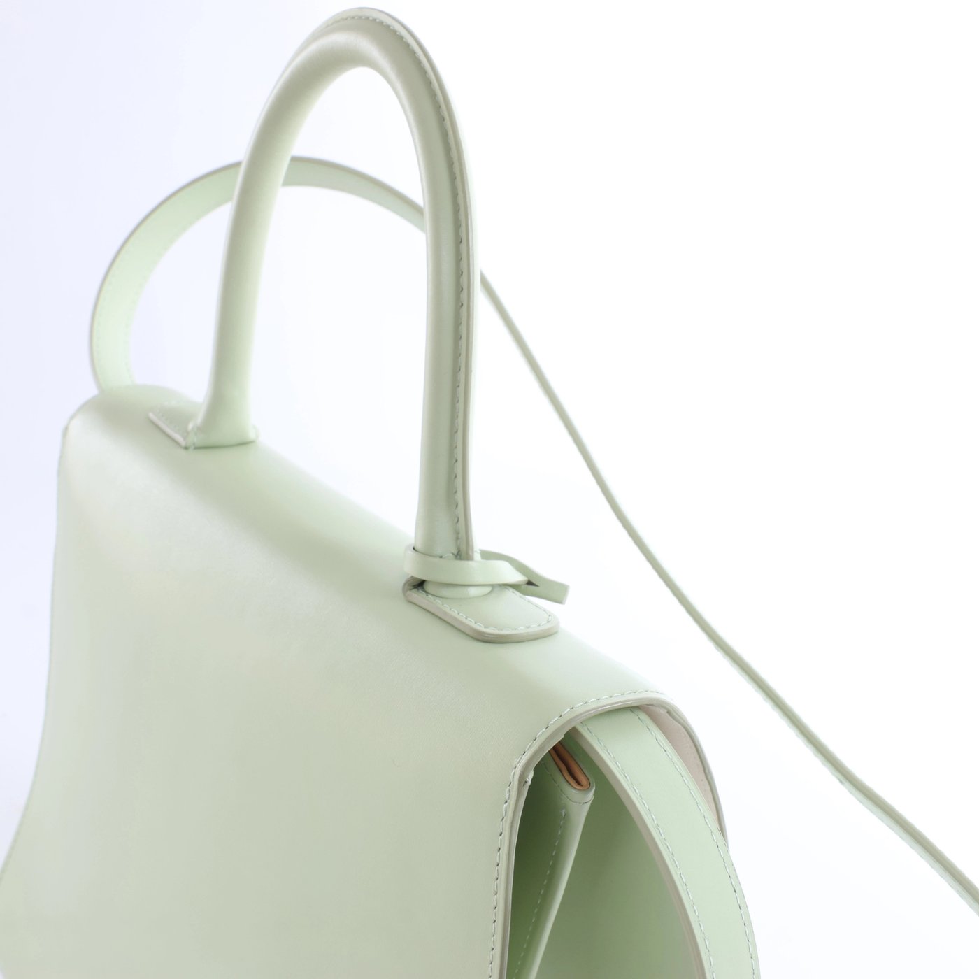 Delvaux Brillant MM Leather 2Way Handbag in Green