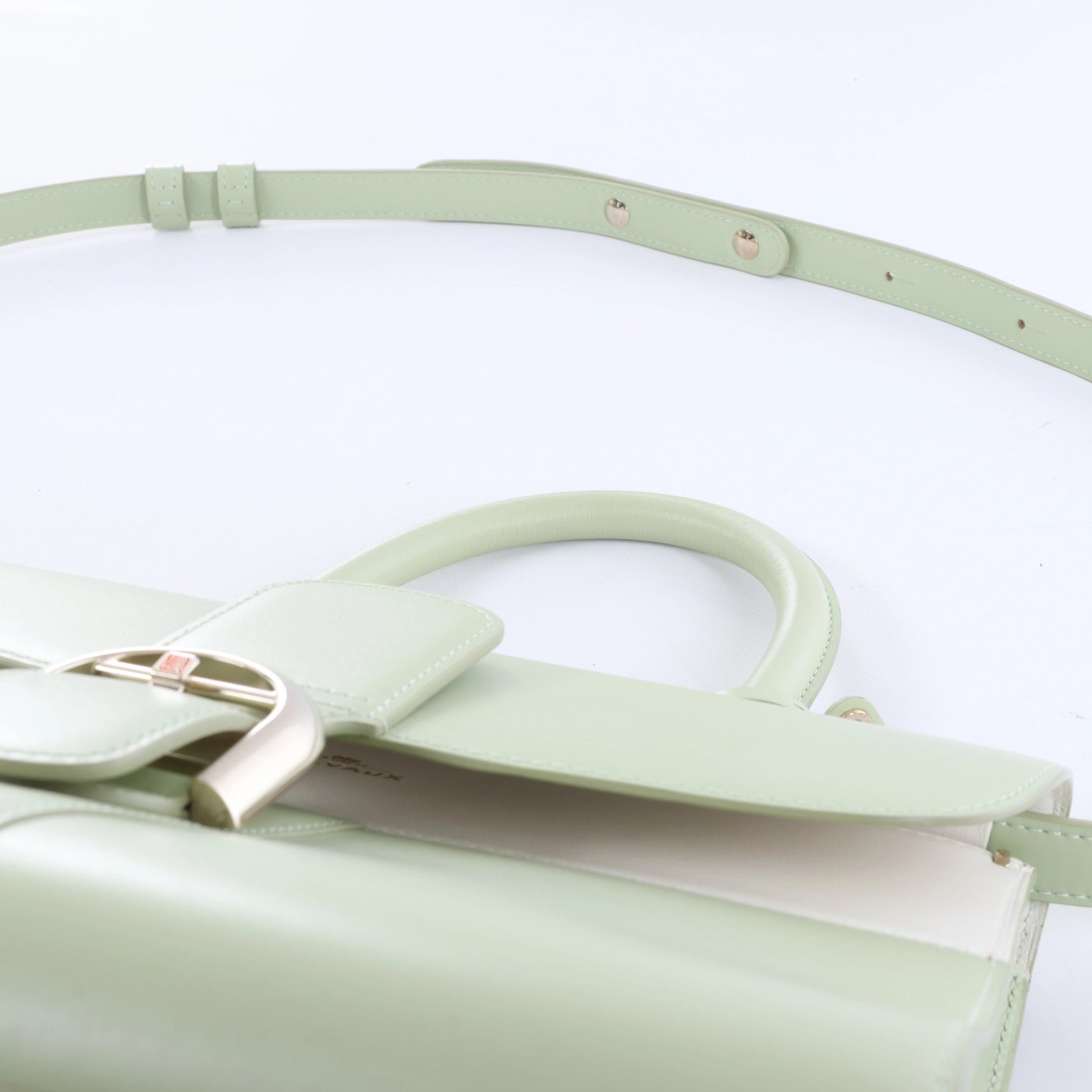 Delvaux Brillant MM Leather 2Way Handbag in Green