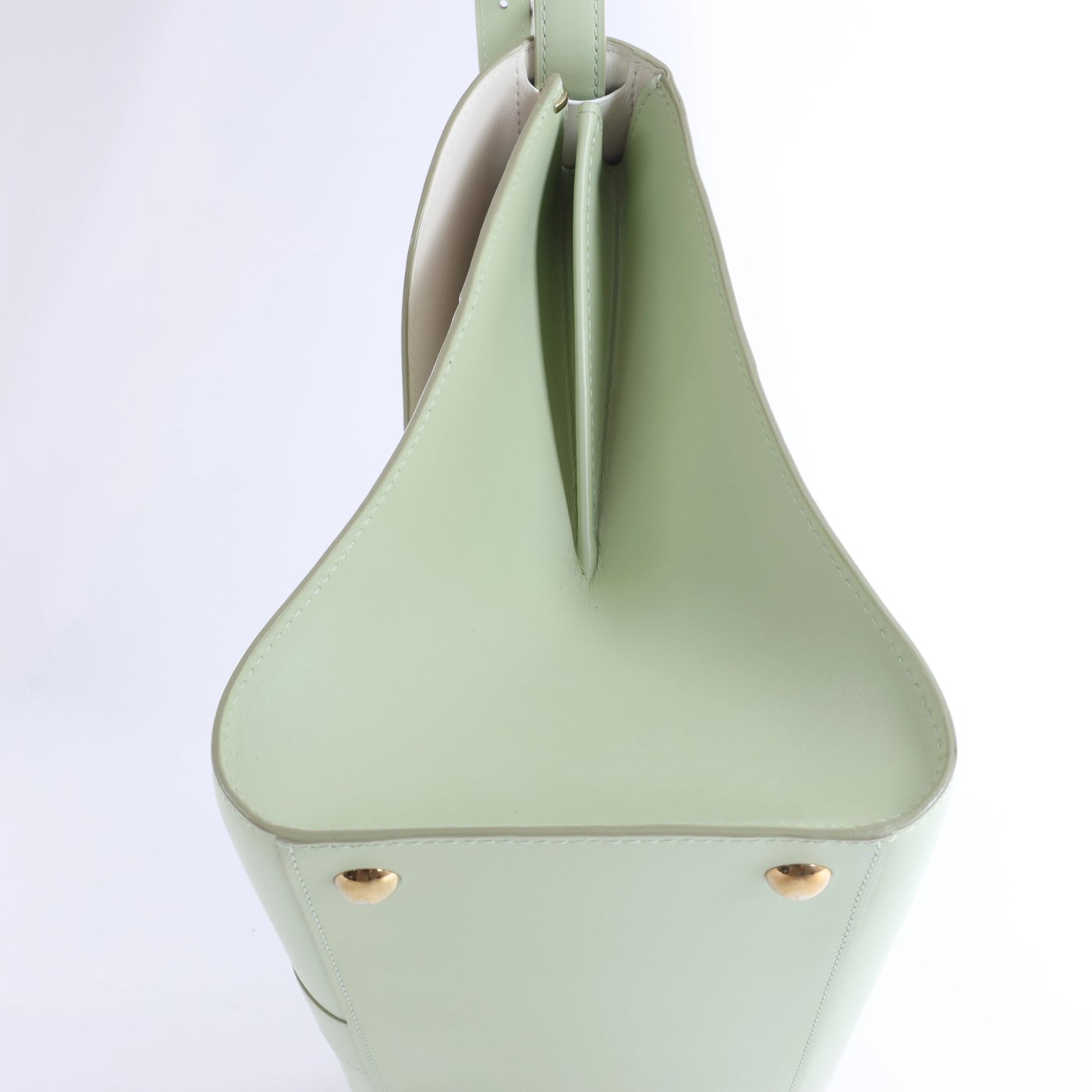 Delvaux Brillant MM Leather 2Way Handbag in Green