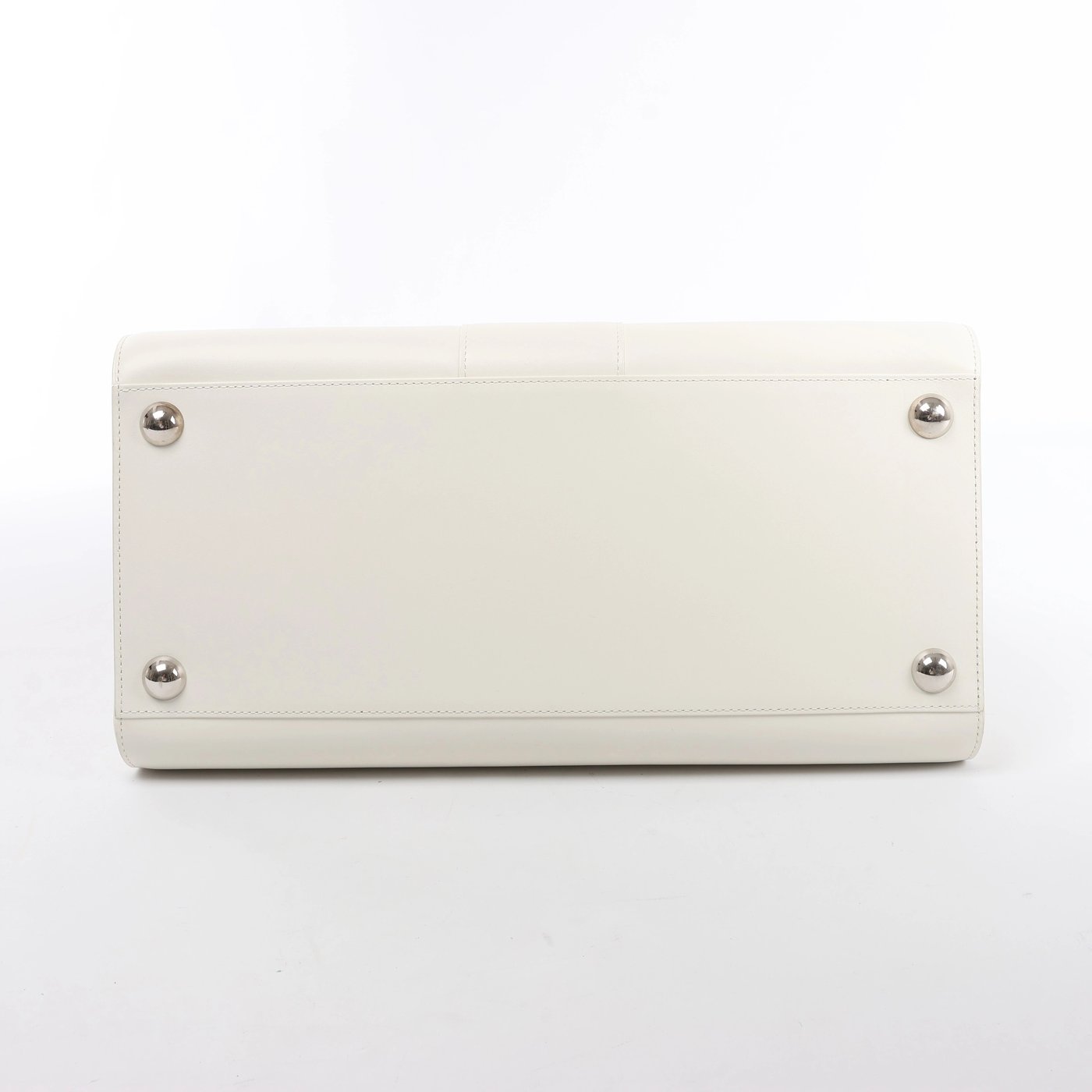 Delvaux Brillon GM Leather 2 Way Handbag White
