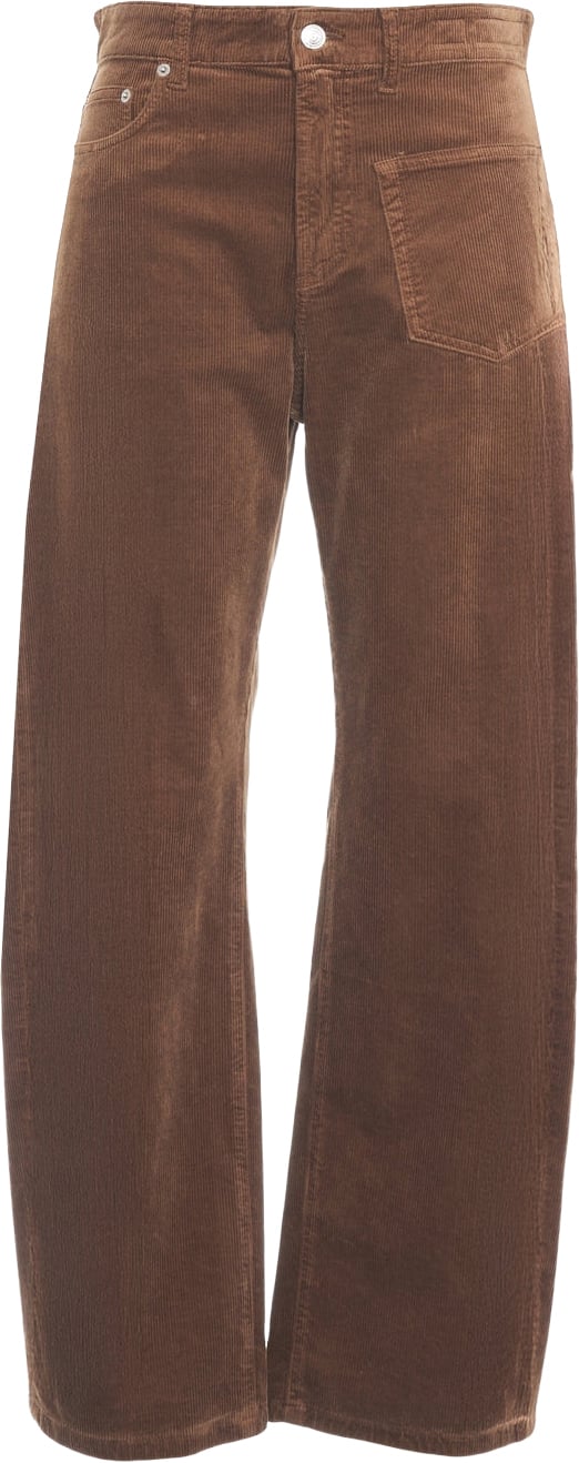 Corduroy trousers with patch pocket