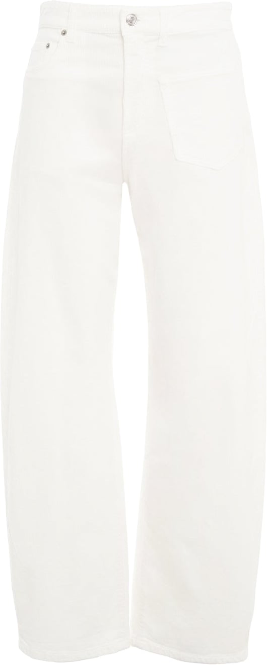 Corduroy trousers with patch pocket
