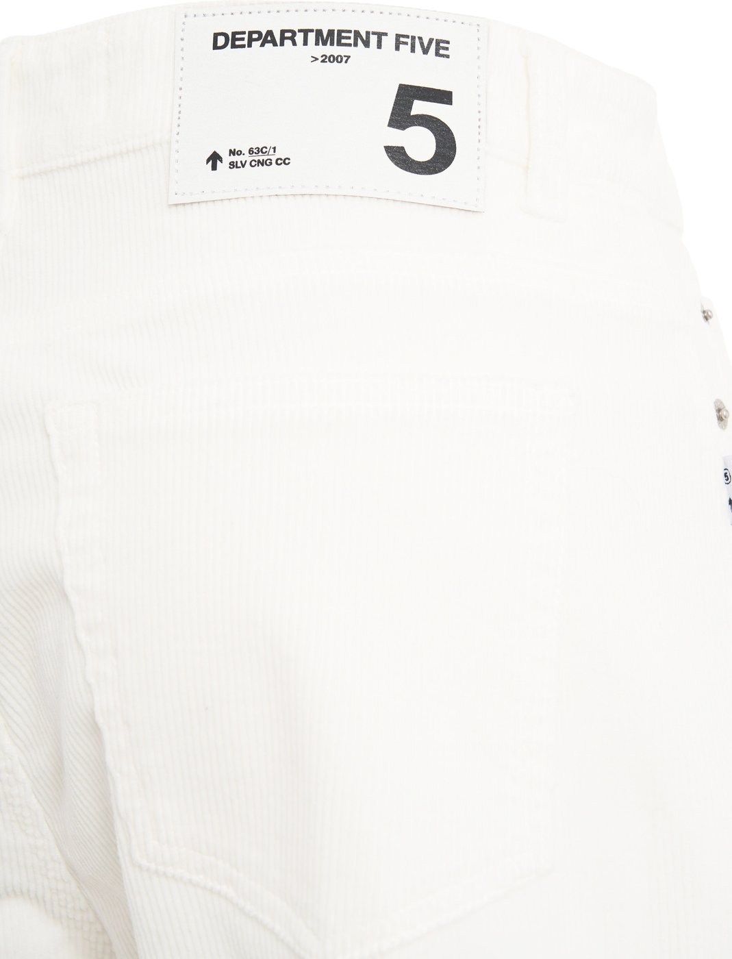 Corduroy trousers with patch pocket