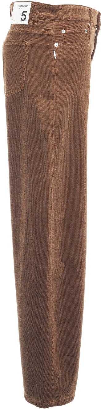Corduroy trousers with patch pocket