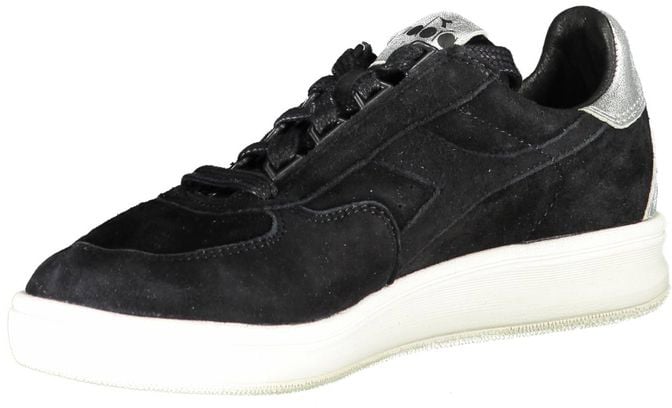 Diadora Black Leather Women Sneaker