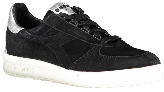 Diadora Black Leather Women Sneaker